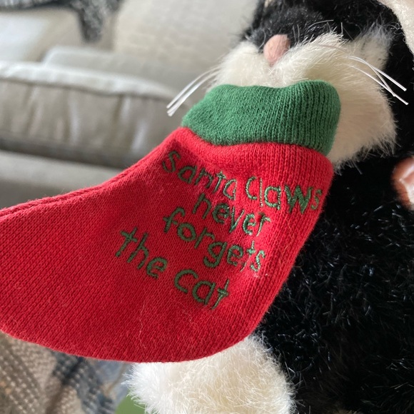 Rare Boyds Bear Plush Santa Claws Cat With Santa Hat 🎄 - Picture 7 of 8